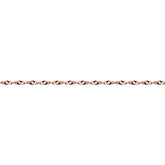 Bella chain necklace 925 silver rose gold plated 21 inches